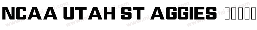 NCAA Utah St Aggies字体转换